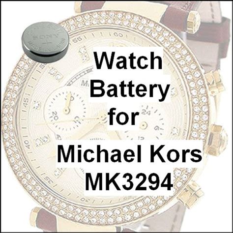 standard battery size for michael kors watch|Michael Kors Watch batteries replacement.